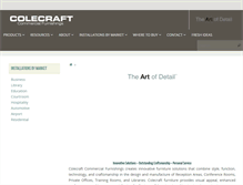 Tablet Screenshot of colecraftcf.com